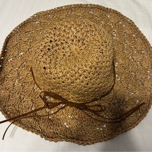 Stylish Brown Woven Sun Hat
